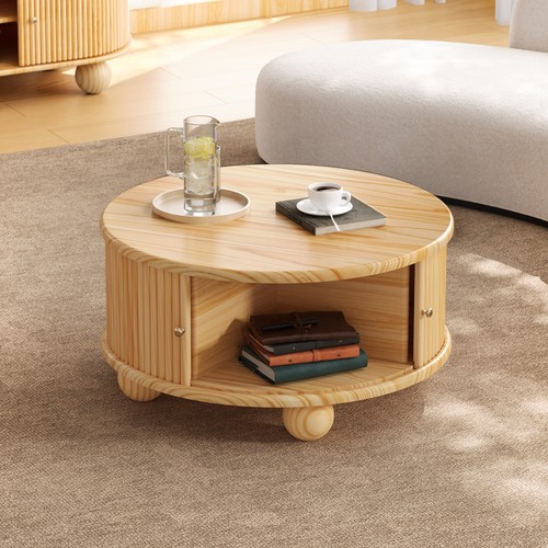 Modern round coffee table - modern,