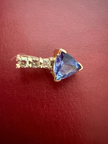 Tanzanite diamond pendant - &,