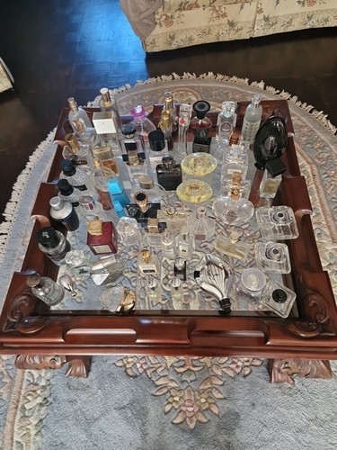 Empty perfume and aftershave - empty,