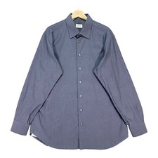 Brioni Ventiquattro Shirt Mens 17¾" Neck Grey Long Sleeved Made in Italy VGC