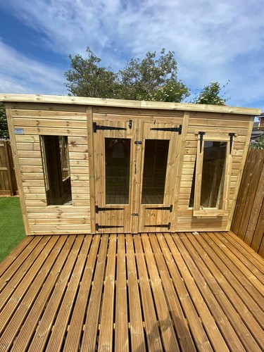 12x8 wooden garden summer - garden,