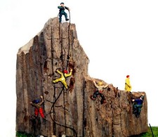 6 Rock Climbers People A104