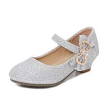 Kids Girls Rainbow Sequins Bow