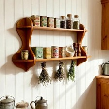 Handsome Vintage Elm  Wall