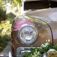  Car Light Sticker Eye Lashes
