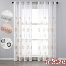 2 Panels Voile Curtains