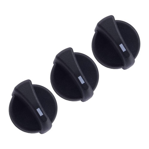 3pc black heater control - 3pc,