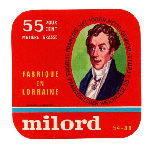 France vintage cheese label - france,