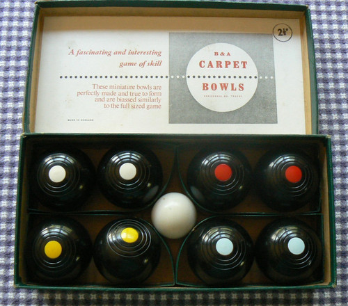 Vintage carpet bowling - vintage,