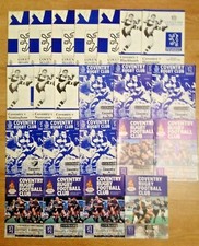 Coventry Rugby Programmes 1992