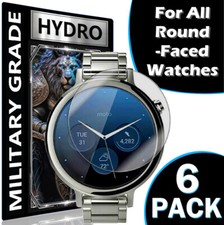 Matte Hydrogel Screen Protector Film for Round Smart Watch Face / ALL SIZES