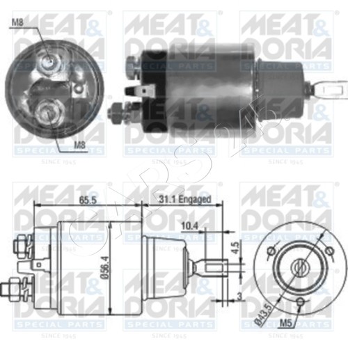 Starter solenoid switch fits - solenoid,