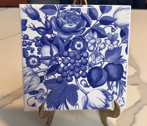 Harvest blue floral porcelain - harvest,