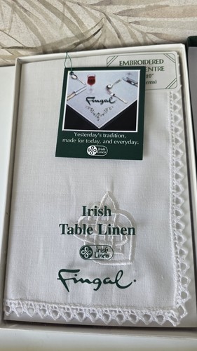 Fingal irish table linen white - irish,