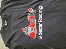 Sidecar Racing T-Shirt  Black  Men's Large New 