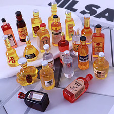 10pcs Dollhouse Bottles 1/12