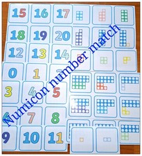 Numicon - Matching Cards -