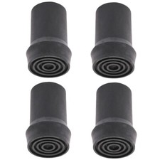 4x HEAVY DUTY Walking Stick Cane Crutch Pad Rubber Ferrule Metal End Bottom 19mm