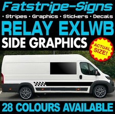 to fit CITROEN RELAY L4 EXLWB GRAPHICS STICKERS STRIPES DAY VAN CAMPER MOTORHOME