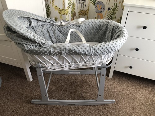 Baby moses basket and - baby, stand