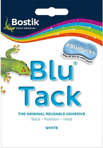 Bostik white blu tack reusable - blu,