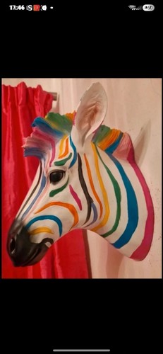 Zebra head wall art 3d - art, *