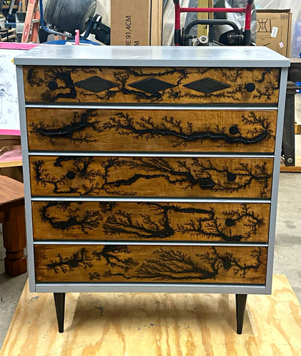 Gray drawer chest drawers - of,