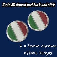 Lambretta Italian flag Resin 3D Sticker Scooter Li Sx Tv LD tool box forks body 