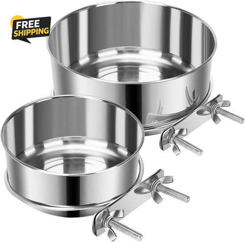 2pcs stainless steel - dog, cat