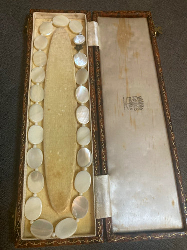 Vintage mother pearl - vintage, oval