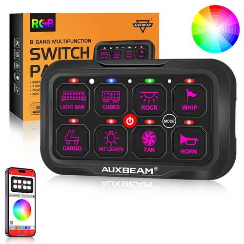 Auxbeam 8gang switch panel - auxbeam,