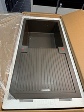 1810 PUREQUARTZ Large Sink And Tap Pack In Mocha Sharduno