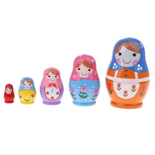 Colorful girl printed wooden - colorful,