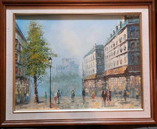 Vintage Parisian Signed Oil