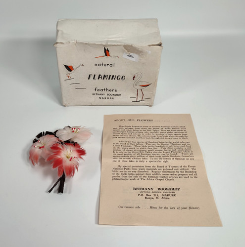 Vintage flamingo feather - vintage,