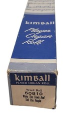 Kimball Piano Player Word Roll