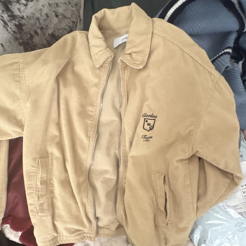 Bershka men beige corduroy - beige,