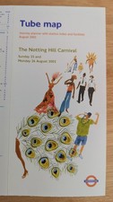 2002 Aug 'Notting Hill Carnival' London Underground Tube Map Mint Condition