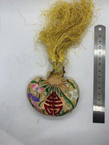 Antique chinese purse - antique, pomander