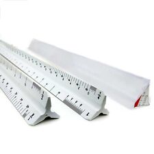 Liquidraw Imperial Triangular Scale Ruler 12" Architectural Inches Triangle Rule