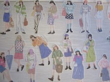 Female Washi Stickers, People