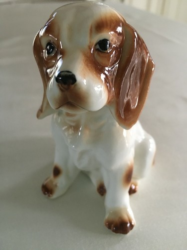 Vintage bone china cocker - bone,