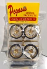 RIMS/TYRES M5's BRONZE,  FOR 1/18 SCALE MODEL - PEGASUS 1803 - apprx 35mm wide