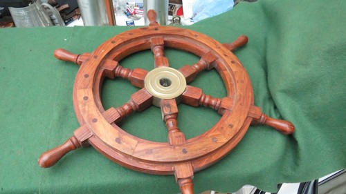Nautical teak brass - nautical,