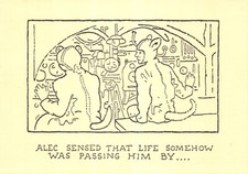 GLEN BAXTER  POSTCARD ALEC