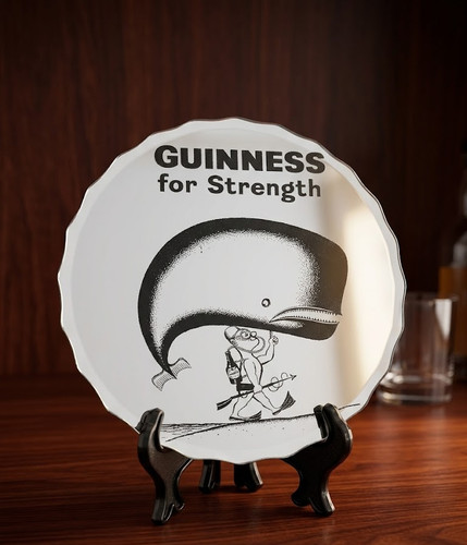 Handcrafted guinness etched - guinness,