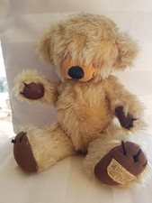 early 1970s Merrythought Cheeky bells teddy bear, one owner from new