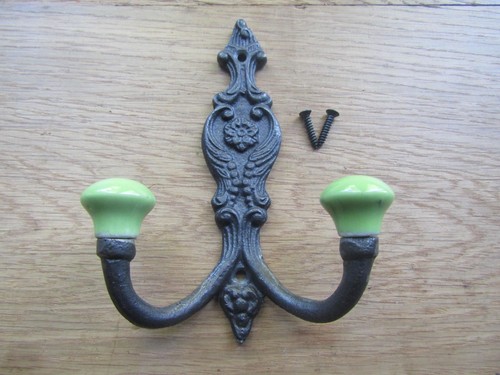 Rustic iron coat - , hooks