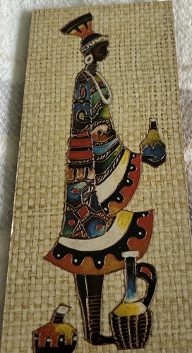 Les frizelle framed enamel - les,