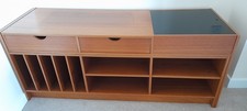 Mid Century Teak Vinyl Record HiFi AV Vintage  Cabinet Unit Storage Sideboard